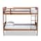 Baxton Studio Elsie Walnut Brown Finished Wood Twin Size Bunk Bed 157-9636 - alternate 4